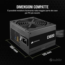 CORSAIR CX650 ATX 650W Alimentazione - Certificaz