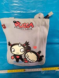 Borsa tracolla Pucca funny love celeste