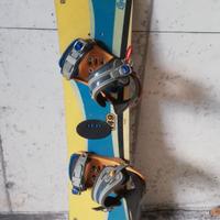 Tavola Snowboard Santa Cruz con attacchi