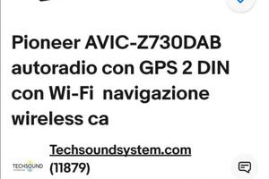PIONEER AVIC Z 730 DAB Autoradio Navigatore 2 DIN 
