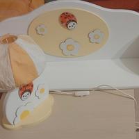 set mensola, abajour e lampadario camerina