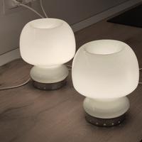 coppia lampade vetro murano modernariato 