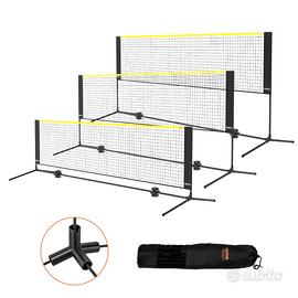 Set Rete da Badminton Tennis Set Rete Portatile
