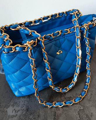 Borsa Carpisa Blu Elettrico  con Tracolla 