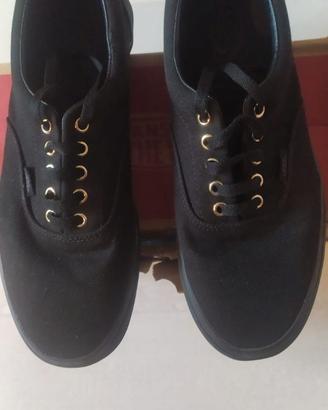 scarpe vans era (gold mono) nero