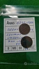 Monete Regno d'Italia sovrano Umberto I