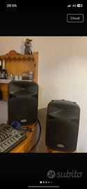 Coppia di casse SAMSON professionali con mixer