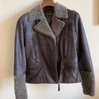 Bomber pelle color marrone