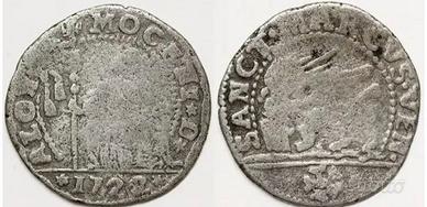 Venezia Rara Alvise III Mocenigo 10 soldi 1722 ag