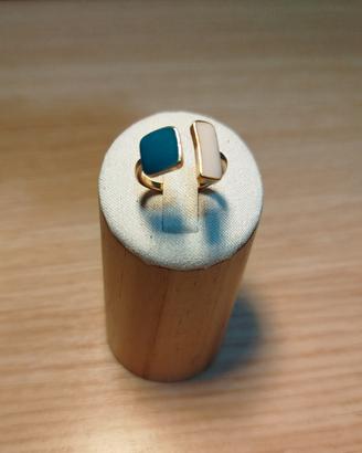 Anello Regolabile a doppia pietra 