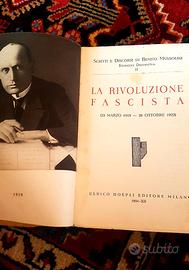 Mussolini – Scritti e Discorsi - Hoepli 1934