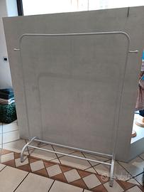 Appendiabiti bianco in metallo piccolo