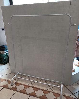 Appendiabiti bianco in metallo piccolo