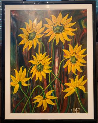 GIRASOLI - Quadro d'autore Renzo Capecci