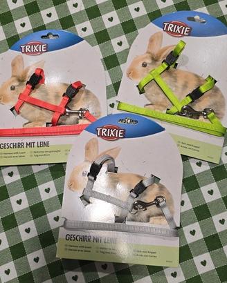 Pettorina + guinzaglio TRIXIE - conigli corallo