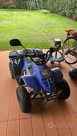 Coppia quad adulto e bambino