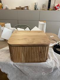 Comodino in legno di acacia Sklum