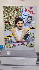 Scultura a quadro Pablo escobar 