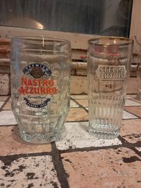 2 bicchieri di birra da collezione 