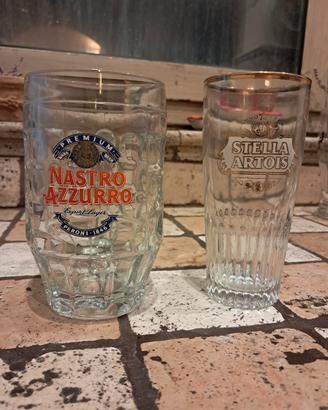 2 bicchieri di birra da collezione 