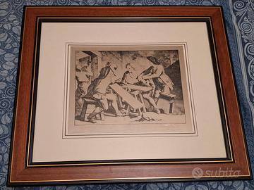 Quadro Guerrini Engraver argento 925 cm 50x40