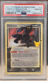 Umbreon gold star 17/17 gran festa 25 psa 10 ita
