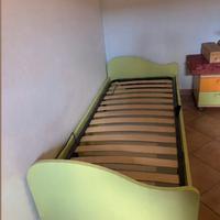 Letto singolo con contenitore