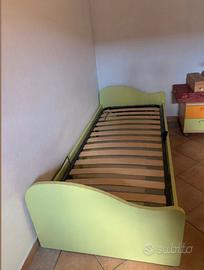 Letto singolo con contenitore