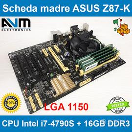 Scheda madre ASUS Z87-K CPU Core i7 16GB DDR33