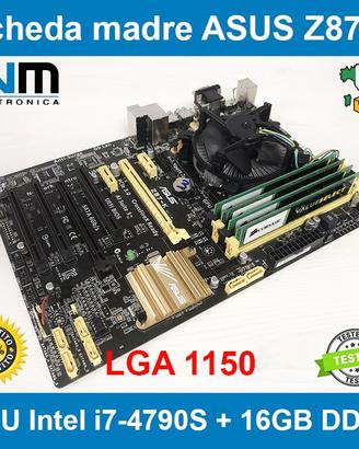 Scheda madre ASUS Z87-K CPU Core i7 16GB DDR33