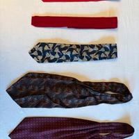 2 Cache Col (Plastron Ascot) + 3 Cravatte