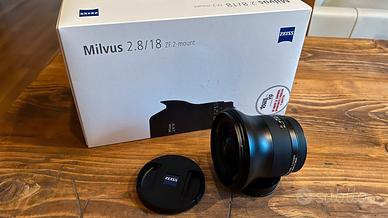 ZEISS Milvus 2.8/18 ZF.2 Mount (Near Mint)