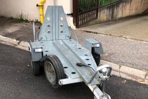 Carrello rimorchio portamoto