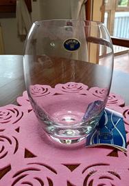 Vaso in cristallo di Bohemia 18 cm nuovo 