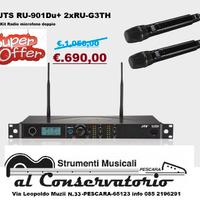 COPPIA RADIO MICROFONI JTS PROFESSIONALI