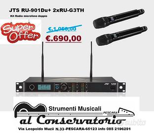 COPPIA RADIO MICROFONI JTS PROFESSIONALI