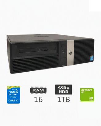 PC Computer HP i7 16GB RAM 1TB SSD+HDD W11