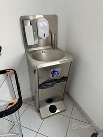 Lavandino autosufficiente acciaio inox a pedale