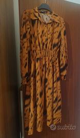 Vestito camicia con stampa animalier Shein 