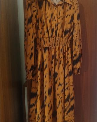 Vestito camicia con stampa animalier Shein 