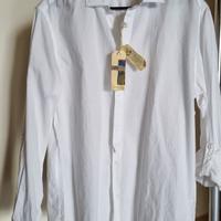 Camicia Uomo bianca, slim fit. Tg. XL