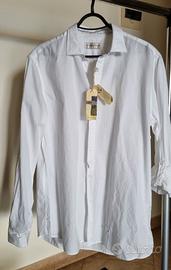 Camicia Uomo bianca, slim fit. Tg. XL