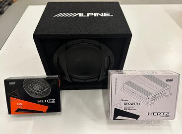 Set Subwoofer + Amplificatore + Tweeter