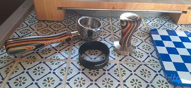 portafiltro aperto caffe+pressino+dosatore 51mm