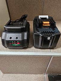 Batteria 9Ah e caricabatteria compatibile Makita