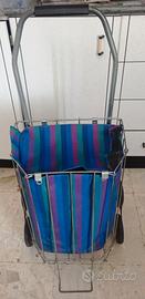 Carrello spesa tre ruote sali scale vintage