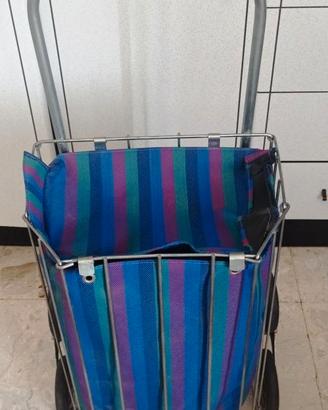 Carrello spesa tre ruote sali scale vintage