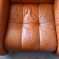 Poltrona vintage in similpelle arancione - Ottime