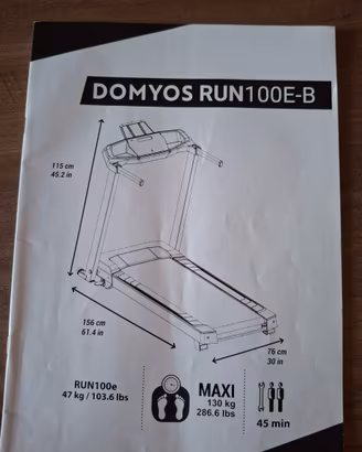 Tapis roulant pieghevole dechatlon