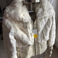 Pelliccia CONBIPEL Lapin e Pelle NUOVA mai indossa